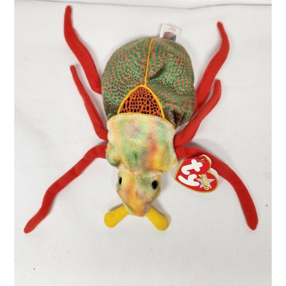 TY Beanie Baby Scurry 6.5" Beetle Plush Bug January 2000 Retired 42814